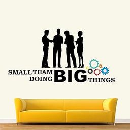 StickMe 'Small Team Doing Big Things - Office - Inspirational - Motivational - Quotes - Wall Sticker' -SM829 (Multi Colour, Vinyl - 90cm X 55 cm ), Self-Adhesive-image-77