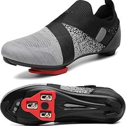 Unisex Cycling Shoes Compatible with Peloton Bike & SPD Indoor Road Riding Biking Bike Shoes with Delta Cleats Included for Men Women-image-5