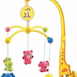 BabyGo Rotating Giraffe Musical Rattle for Kids | Cot Mobile for Cradle for Baby | Jhoomer for Kids Bed |-6