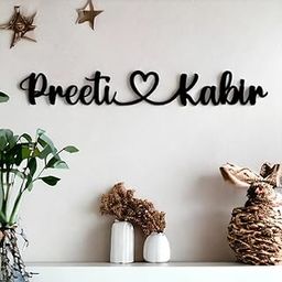 Incredible Gifts Personalized Wooden Wall Emblem With Couple Name And Heart Sign (12 Inches)-image-92