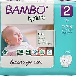 Bambo Nature Premium Baby Diapers - Small Size, 30 Count, for Infant Baby - Super Absorbent, with a Wetness Indicator-image-39