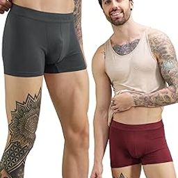 Regular Fit Printed Trunks for Men Pack of 2| Mircromodal, Elastane Fabric, Anti-Bacterial and Microfibre Waistband-image-2