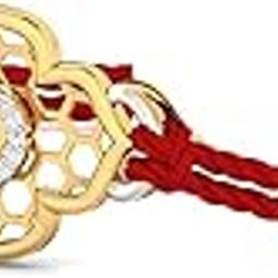 Honey-Combed Diamond Rakhi for Brother Raksha Bandhan Gift for Brother Premium Packaging BIS Hallmarked-image-38