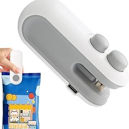 Portable Mini Sealing Machine 2 in 1 USB Rechargeable Magnetic Bag Sealer Heat Seal with Cutter, Plastic Bags Packing Machine Home Appliances-image-31
