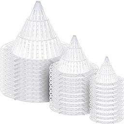 30pcs Leakproof Flower Pot Hole Mesh Cup Conical Bonsai Pot Bottom Coniform Grid Mat Bottom Net Drain Hole Pad Breathable Cup-image-36