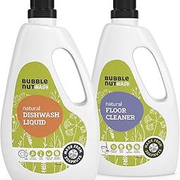 BubbleNut Wash Natural And Organic Dishwash Liquid (1000 ml), Soap nuts based, Green, Baby safe, Dish washing liquid (Dishwash + Floor Cleaner 1 Lit)-picture-9