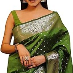 Women's Banarasi Saree with Unstitched Blouse-picture-34