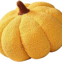 FASHIONMYDAY Pumpkin Pillow 3D Pumpkin Throw Pillow for Bed Car Room Decor Yellow Pillows-image-86