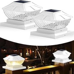 Garden Art Acrylic New Imported (Pack of 2) Solar Cap Lights Outdoor, 2 Mode Bright Solar Lights Waterproof Fence Post Cap Lights, Outdoor Lights Gaxltd5090-picture-15