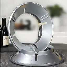 Kayru Silver Open Gas Saver Burner Stand Gas Chula Burner Gas Saver Stand Jali Ring Fire&Windproof Energy Saving, Gas Chula Support Stand 4 Legs Supported For Indian Gas 0.7Mm - Pack Of (4)-image-13
