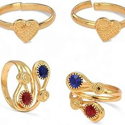 Pack of 2 Pair Toe Ring Adjustable, Traditional & Fashionable Accessories-image-86
