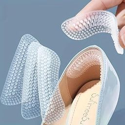 AESTROKE Silicone Heels Sticker,Heel Pads for Large Shoes, 1 Pair Silicone Heel Stickers, Women and Men with Heel Grips and Inserts Pads for Foot Care,Self-Adhesive Heel Cushions for Shoes, High Heel Pads Inserts-image-95