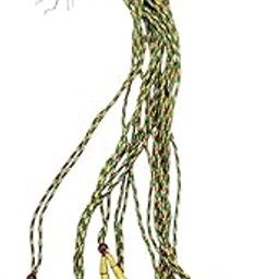 CRAFTS HAVELI Green Red Braided Pack of 10pc Traditional Necklace Dori for Jewelry – Adjustable with Hooks for Ethnic & Bridal Necklaces-image-75