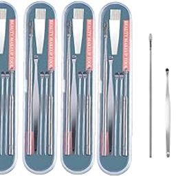 VOXEL® 6-in-1 Reusable Earwax Cleaner Tool Kit – Stainless Steel Ear Pick Set with Storage Box | Spiral Ear Curette & Spring Tip Cleaners (Pack of 5) | Safe Ear Wax Remover for Adults & Kids.-image-3