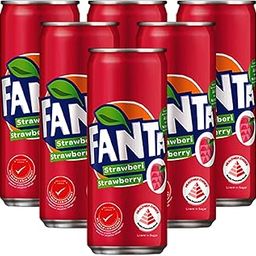 Fanta Strawberry Flavoured Drink, 6 X 320 ml-6