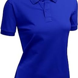 Women's 100% Cotton PK Silket Polo Dri Fit Collar Short Sleeve T-Shirt-image-25