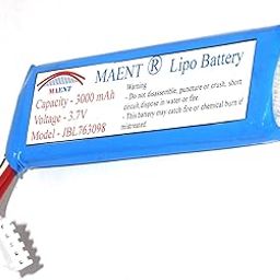 Protected 3.7V 3000mah Premium Lithium Polymer Rechargeable Lipo Replacement Battery Compatible with JBL Flip4 Bluetooth Speaker - M7-28