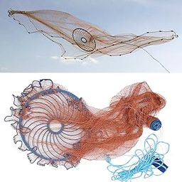 High Strength Fly Cast Net, Durable Hand Cast Net, Fly Cast Net Fishing Tools, for Fishing Fishermen-19