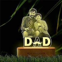 ZOCI VOCI Personlize Fathers Day Engrave lamp With Blutooth Music Unique and Best Gift for Fathers (Only Lamp, Best Friend Dad)-26