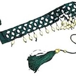 SPARSHMART Green color small Mirror WorkCloth Fashion Kamarband For Women & Girls (Waist Belt and Belly Chain)-image-76