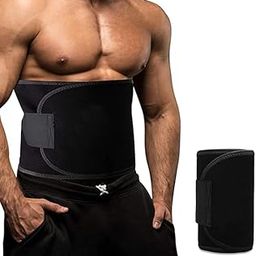 Waist Belt Elastic Band Weight Loss Flat Belly Belt Body Shaper Abdominal Belt After Delivery for Tummy Reduction Tummy Wrap Waist Trainer, Fat Burner Black-picture-13