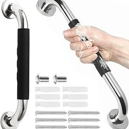 HANNEA® Grab Bar for Bathroom Anti-slip Stainless Steel Bathroom Handle for Senior Citizen Wall Mount Screw Fixing Safety Handrail for Toilet with Screw Pack & Drywall Anchors, Bathroom Fittings-image-50