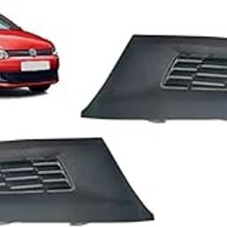 Buy N Bliss Fog Light Bezel/Cover Left and Right Both Side Black Finish Without Hole for Volkswagen Polo 2009 to 2014 Type-1 - Set of 2-12