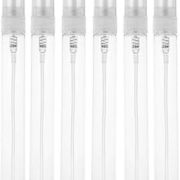 Hunky Dory 10ml Mini Unbreakable Transparent Empty Plastic Pen Spray Bottle Refillable Bottle Sanitizer, Toner, Perfume, Attar, Lotion, Moisture, Oil (Pack of 6)-14