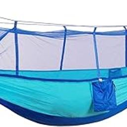 IRIS Camping Hammock with Mosquito net, 2 Person Ultralight Portable Windproof, Anti-Mosquito, Swing Sleeping Hammock Bed with Net for Outdoor, Hiking, Backpacking, Travel,etc-picture-9