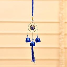 CraftVatika Wind Chimes for Home Positive Energy, Metal Wind Chimes for Balcony Living Room Garden, Home Decorative Items (Blue, 12.5 Inches Height) (Type 5)-image-54
