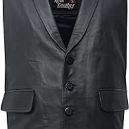 Leather Waist Coat For Men (Royal Blue)-image-69