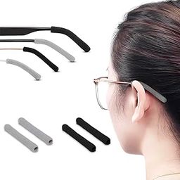 CoolShef 2 Pairs Specs Holder Eyeglass Retainer, Non-Slip Spectacle Temple Tips Sleeve Retainer, Soft Elastic Eye Glass Holders Sleeves for Secure Spectacles Grip-21