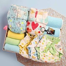 SuperBottoms Gift Combo Pack of 2 Newborn UNO, 3 Dry Feel Langot, 3 Easy Clean Top Sheets & Keychain| Baby gift set for newborn | Baby shower gift for parents| Pack of 11 items-picture-18