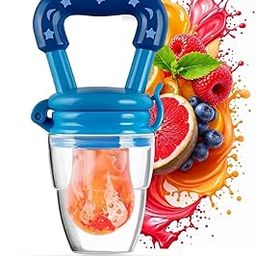 CSOK Baby Food Feeder Pacifier, Silicone Fruit Teether, Multicolore-image-18