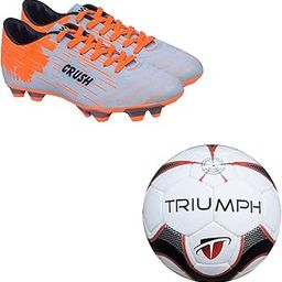 Football Pu M-90 With Gowin Football Shoe Crush Silver Orange Size-8-image-21