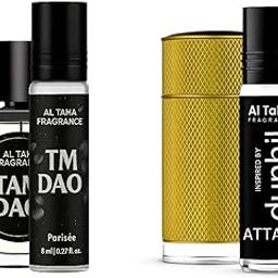 AL-TAHA Srk Mix Diptique Tam Dao & Dun Icon Red, Pure Liquid Oil Attar, Sandalwood, Fresh & Aromatic Men Attar for men in 6ml luxury bottle-image-4
