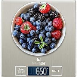 URBANFIX Stainless Steel Digital Kitchen Weighing Scale & Food Weight Machine for Diet, Nutrition, Health, Fitness, Baking & Cooking (5Kgs, Stainless Steel, 2 Years Warranty)-22