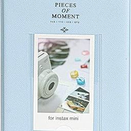 ZENKO 64 Pockets Photo Album for Fujifilm Instax Mini 12 11 9 8 40 Evo Liplay 7S Instant Camera/Mini Link Printer, Polaroid Snap Touch PIC-300 Z2300 Mint Zip Instant Camera Printer- Pastel Blue-25