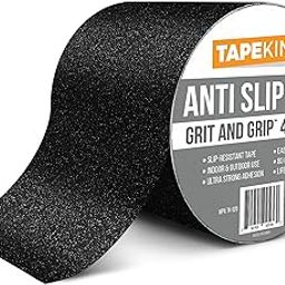 Tape King Anti Slip Traction Tape - 4 Inch x 30 Foot - Best Grip, Friction, Abrasive Adhesive for Stairs, Safety, Tread Step, Indoor, Outdoor - Black-29
