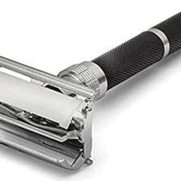 Jhai Kal Men Double Edge Smooth Safety Shaving Razor 10 Cm Long Handle (Butterfly Open Mechanism, Abs Rubber Grip Plastic And Brass Body)-22