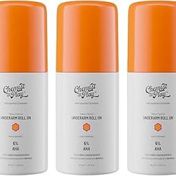 Chemist at Play UnderArm Roll-On Deodorant with 5% AHA, Lactic Acid & 1% Mandelic Acid | Prevents Body Odour, Brightens Skin & Exfoliates Underarm | Peach Fragrance 40ml (Pack of 3)-5