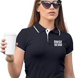 Women's Polo T-Shirt | Cotton Rich | Globally Certified Fabric | Wrinkle-Resistant | Colors Dont Fade | Regular Fit | Raise The Bar Design-image-25
