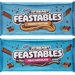 Mr.Beast Feastable Combo Pack Peanut Butter & Milk Chocolate Bar 60g each-17