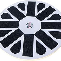 Homecute Balance Board Wobble Board for Physical Therapy, Standing Desk,Rocker Board, Core Training, Exercise Balance Stability Trainer for gym, home & Workout Made with MDF & Wood (Circle)-image-26
