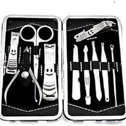 Set of 10 Pieces of Stainless-Steel Professional Quality Grooming Tools for All Personal Grooming Needs like Manicure, Pedicure and Facial Grooming with a Travel-Friendly Box-image-79