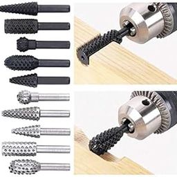 Wagela High-speed steel Rotary Files Burr Drill Rotating Thorn Head 5pcs/set Polishing Accessories DIY Electric Grinding Head Woodworking Tools-picture-12