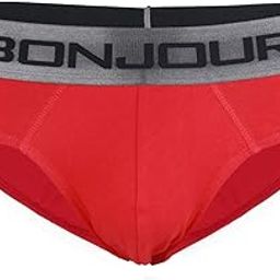 Low-Rise Briefs with Elasticated Band - Red-image-44