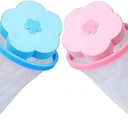 Washing Machine Floating Lint Mesh Bag Net Hair Filter Remover Net Pouch Hair Catcher Lint Catcher for Household Tool (Pack of 2)-10