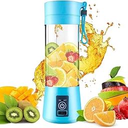 Portable Blender, USB And Rechargeable Mini Juicer Blender,Electric Bottle Grinder Mixer, Personal Size for Juices, Shakes and Smoothies,Fruit Juicer Machine (Multicolour)-15