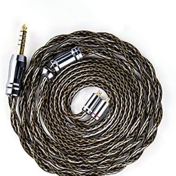 NICEHCK GodDNA Earphone Repair Cable Upgrade Cable MMCX 0.17 inch (4.4 mm) Copper Silver Alloy + Silver Plated Alloy Copper + Silver Plated 7N High Conductive Copper Mix, Dual Shielded Construction-image-38